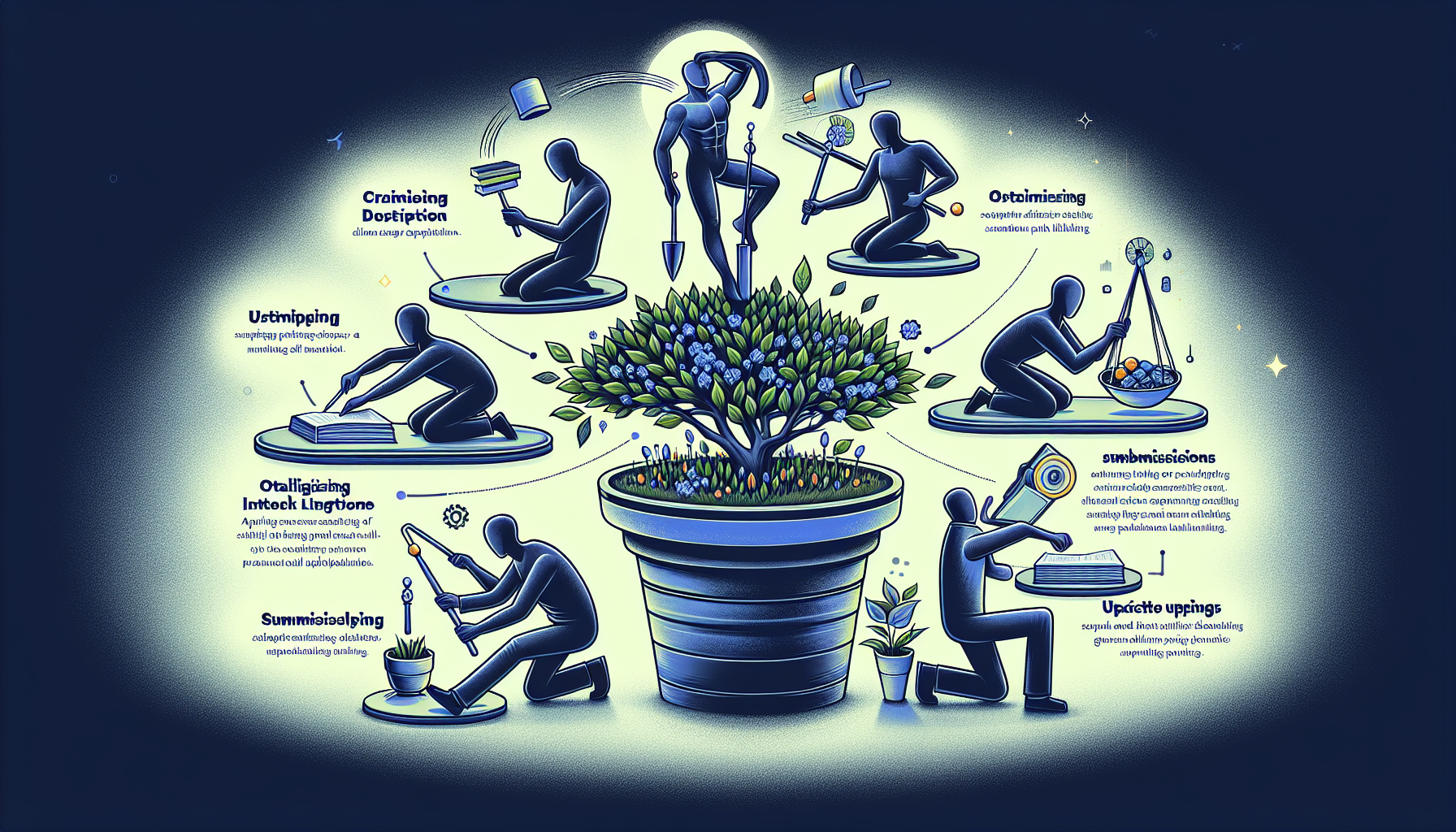 Illustration of best practices for directory link building