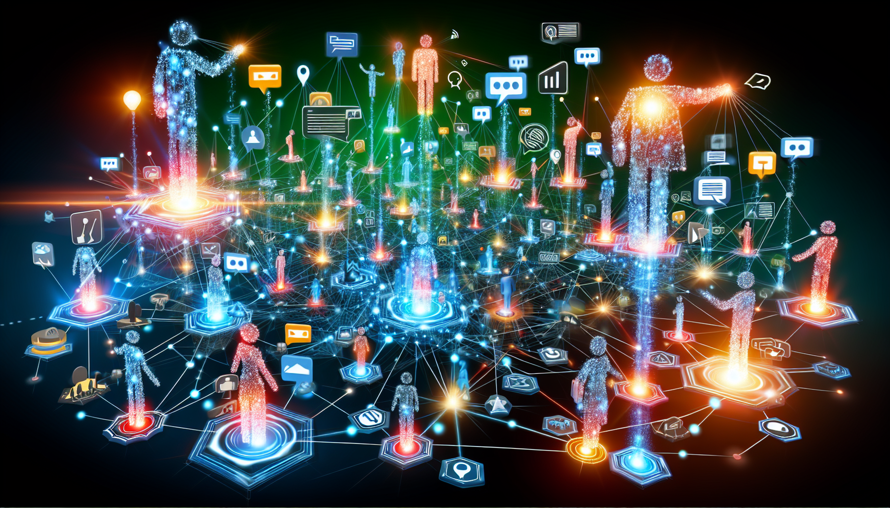 Illustration of networking for link acquisition